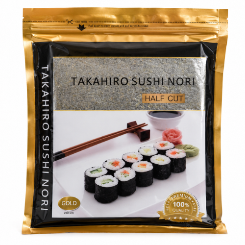 Takahiro Nori Seaweed Gold Half Cut 140g (50 Sheets/bag)