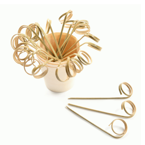 Bamboo Ring Skewers 9cm 100/bag