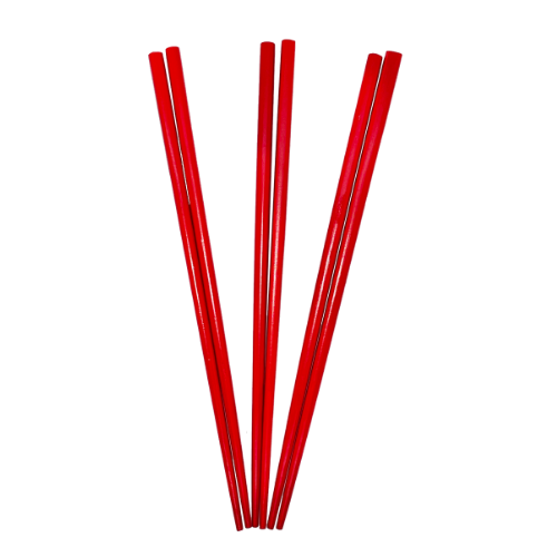 Chopsticks Pairs  Red Color (10 Pairs/bag)