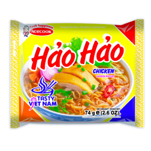 Hao Hao Chicken Instant Noodles 74gr