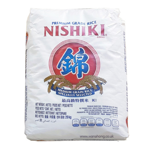Nishiki Sushi Rice Musenmai 20kg