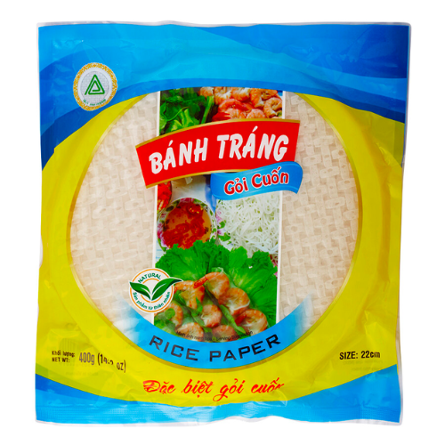 Rice Paper  For Steamed Vietnamese Spring Rolls 22cm 400gr (Duy Anh )