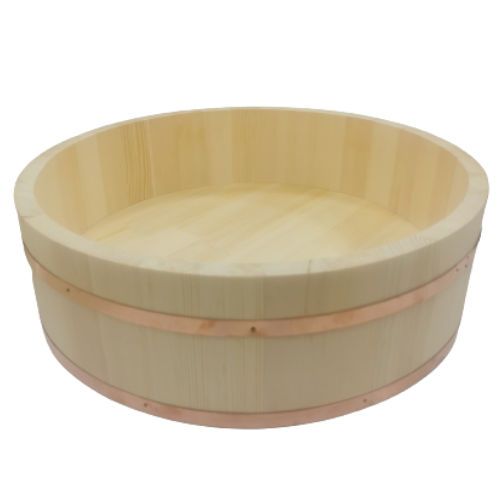 Hangiri Wooden Sushi Oke Rice Mixing Tub 50cm