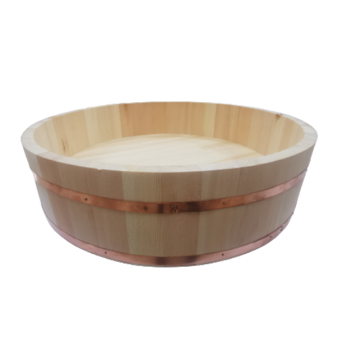 Hangiri Wooden Sushi Oke Rice Mixing Tub 60cm