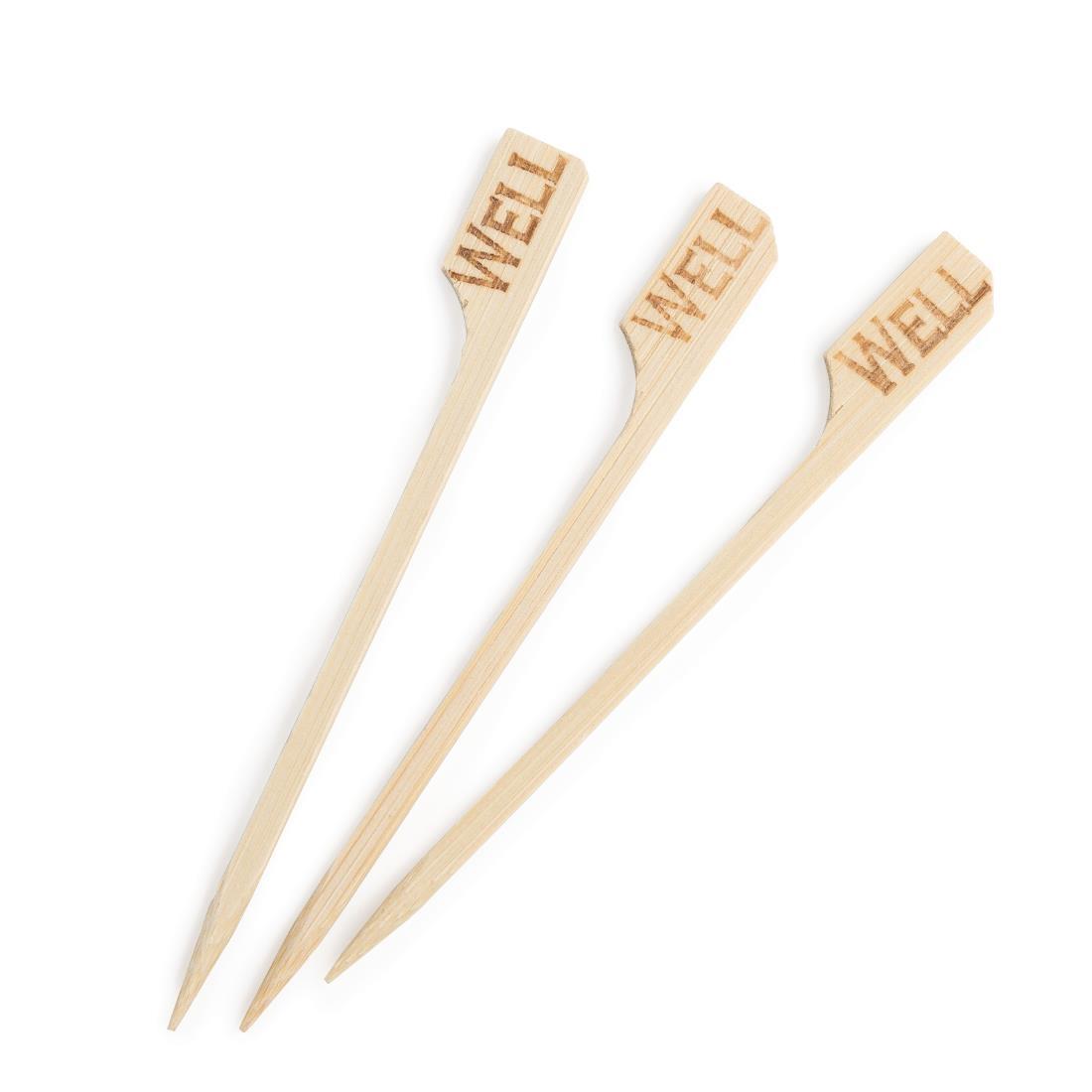 Bamboo Skewer Well Done 15cm 100/bag