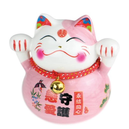 Lucky Cer. Cat L Hand 10 Cm