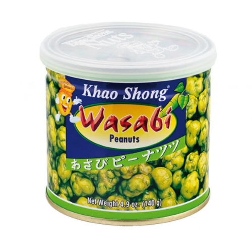 Snacks Peanuts & Wasabi Khao-s Can 140g