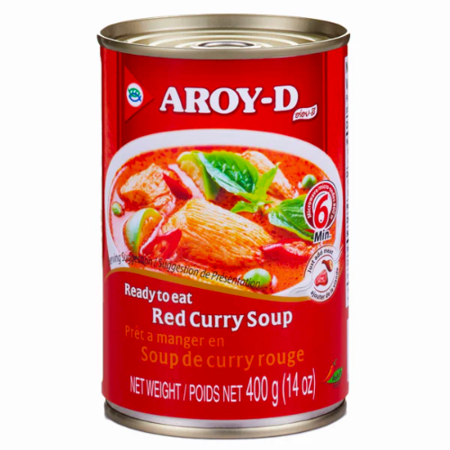 Aroy D Canned  Red Curry Soup Ready To Eat 400g