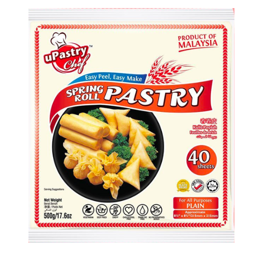 Pastry For Spring Rolls ( Uc) 20 Sheets  275g (216mm Square）
