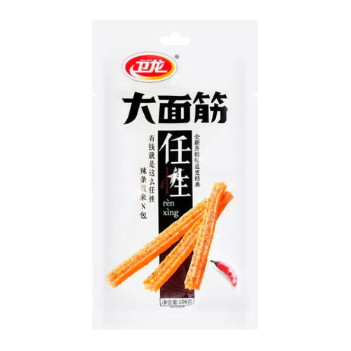 Latiao Hot  & Spicy  Big 106g ( Wei Long )