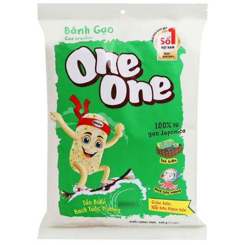 Kimbien One One Rice Cracker Seaweed 104gr