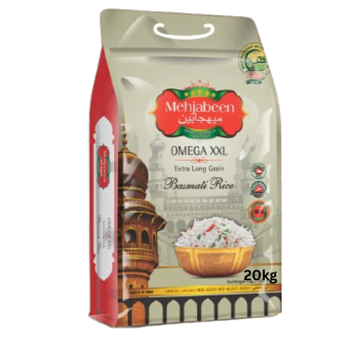 Basmati Rice Mehjabeen Omega Parboiled 20kg