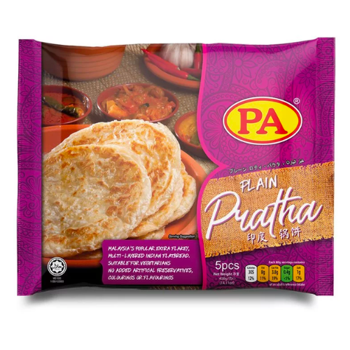 Plain Pratha 5pc ,400g