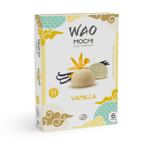 Wao Mochi Ice Cream Vanilla 6pcs 210gr