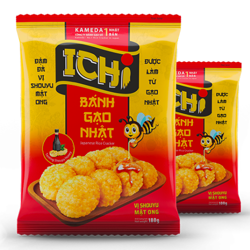 Ichi Japanese Rice Crackers 180gr ( Honey Shouyu)