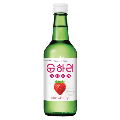 Soju Lotte Strawberry 12% Vol 350ml