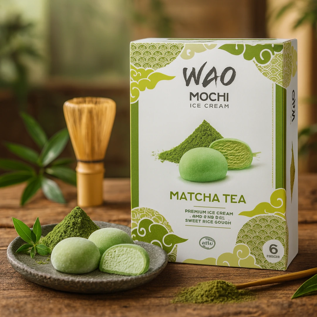 Wao Mochi Ice Cream Matcha 6pcs 210gr