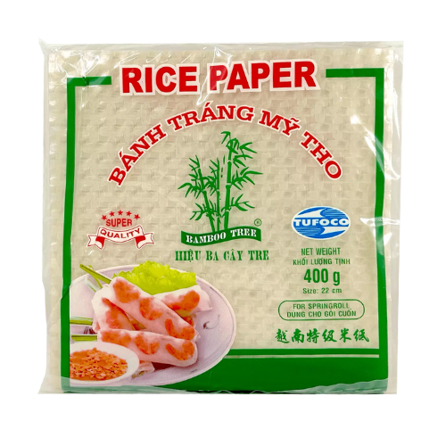 Rice Paper Summer Roll Square 22 Cm 400 Gr(Bamboo Tree)