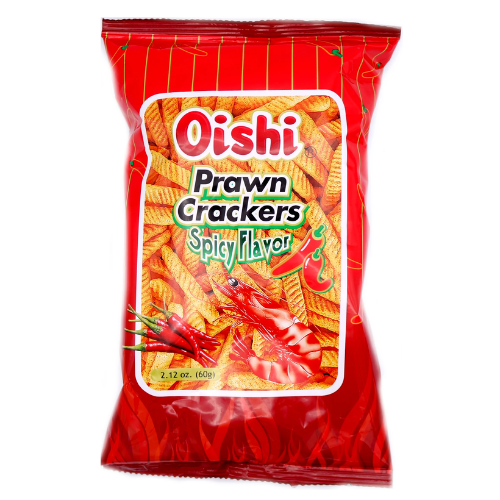 Oishi Spicy Prawn Crackers 60g