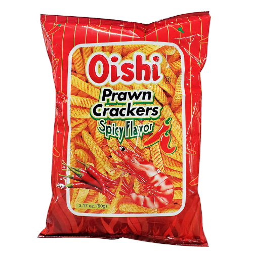 Oishi Spicy Prawn Crackers 90g