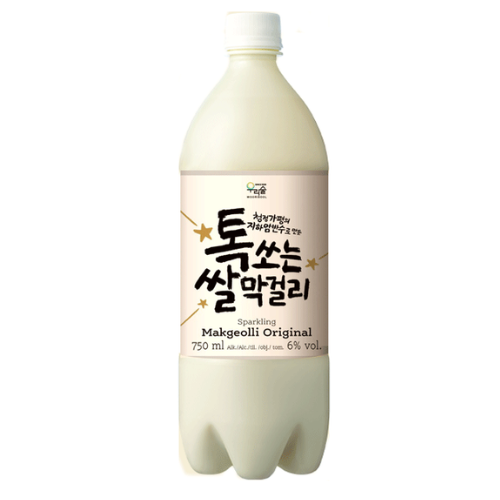Woorisool Makgeolli Sparkling Korean Rice Wine Alc. 6% 750ml