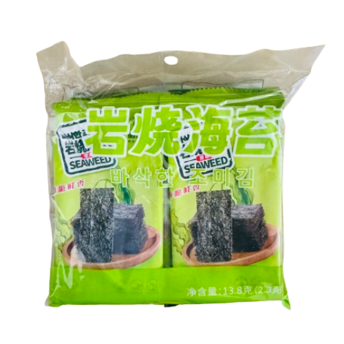 Seasoned Seaweed Laver 13.8g （2.3gr X 6pc）