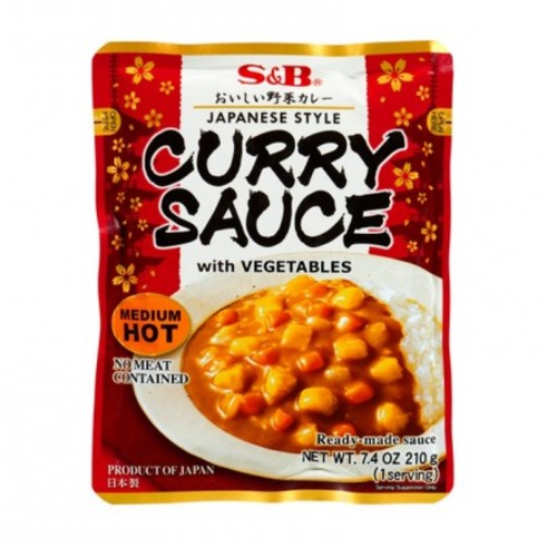 S&B Curry sauce with veg. medium   205ml