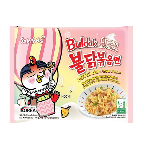 Samyang Buldak Extra Cream Carbonara Hot Chicken Flavor Ramen 140g