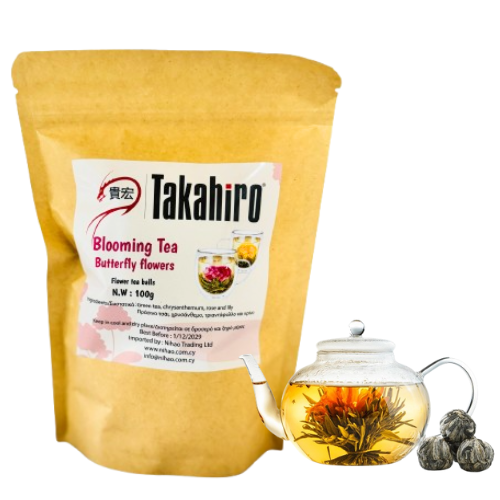 Takahiro Butterfly Flowers Blooming Tea 100gr (10x10gr)