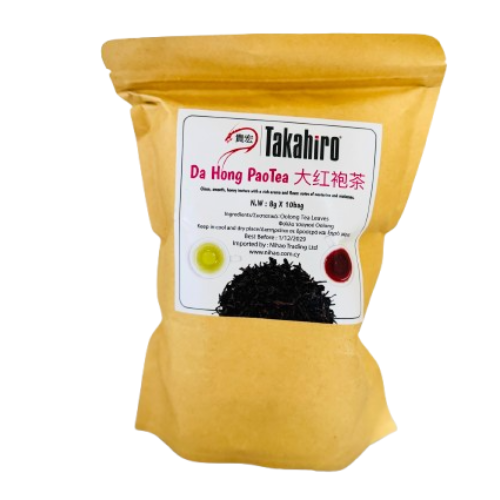 Takahiro Da Hong Pao Tea 80gr ( oolong tea ) (10x8gr )
