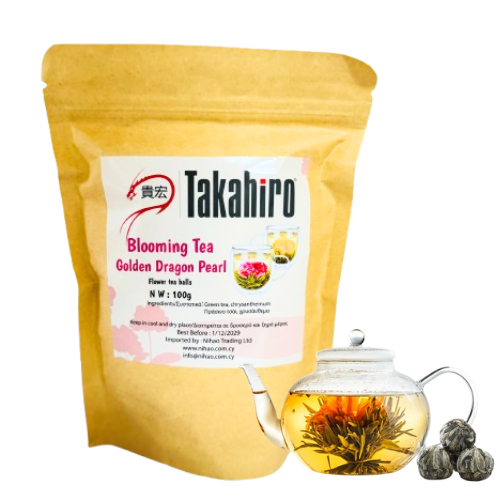 Takahiro Golden Dragon Pear Blooming Tea 100gr (10x10gr)