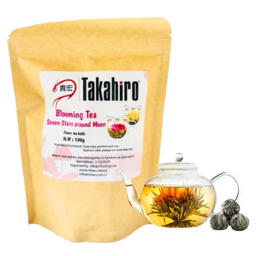 Takahiro Seven Stars Around Moon Blooming Tea 100gr (10x10gr)