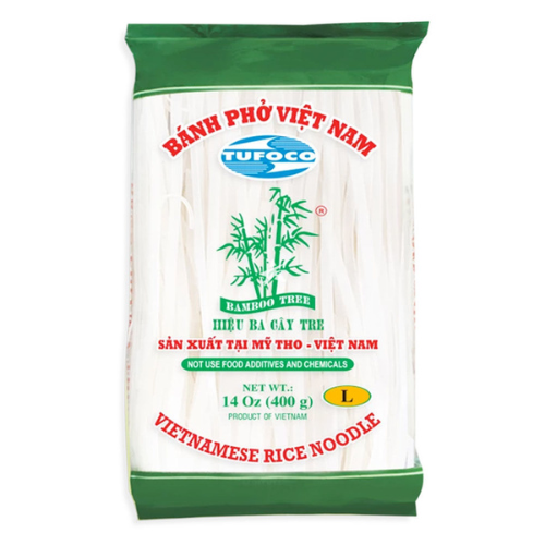 Pho Rice Noodles Large Bun Tuoi 400g (Fresh Rice Vermicelli)