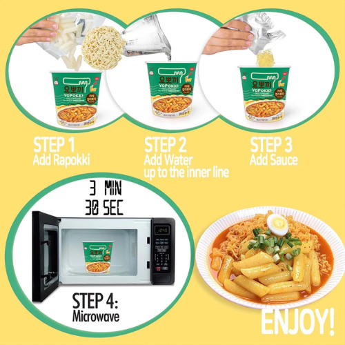 Curry Rabokki Ramen Noodle 145g ( Yopokki)