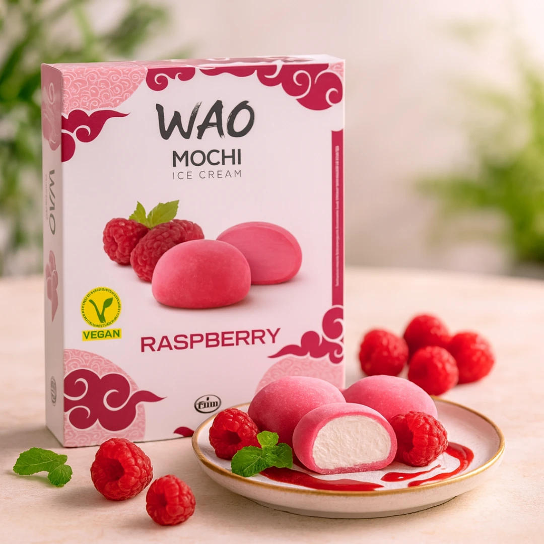 Wao Mochi Ice Cream Raspberry 6pcs 210gr