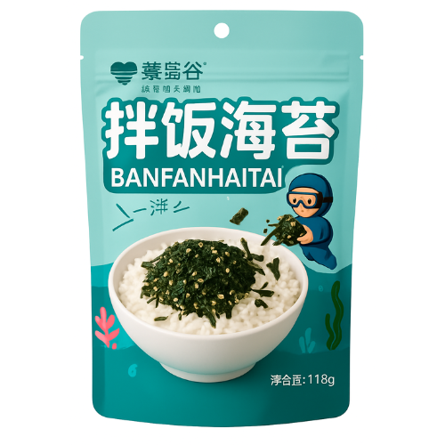 Seasoned Bibimbap Seaweed Nori (shredded) for Mixing with Rice 118 gr