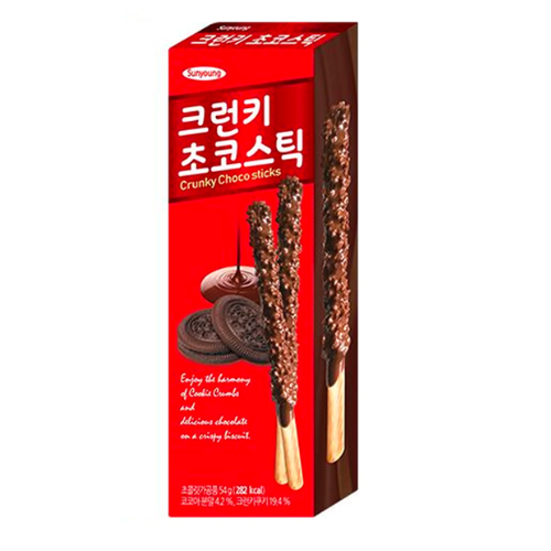 Choco sticks Crunky 54g ( Sunyoung)