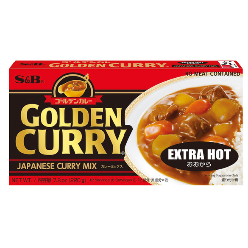 S&B Golden Curry Paste Extra Hot 220g