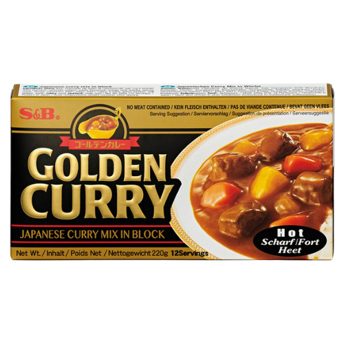 S&B Golden Curry Paste mix hot 220g