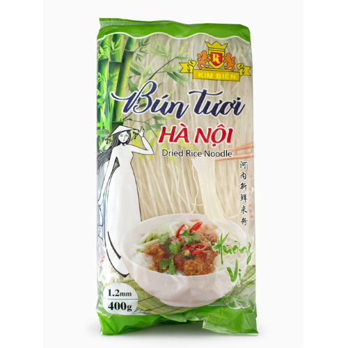 Kimbien Dried Rice Noodles 1.2mm Bun Tuoi Hanoi  400gr