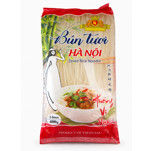 Kimbien Dried Rice Noodles1.6mm Bun Tuoi Hanoi  400gr