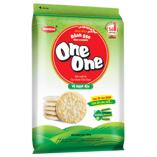 One One Mildly Sweet Rice Crackers 150gr