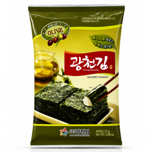 Seasoned Roasted Seaweed laver with Olive oil 25g